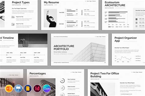 Architecture Portfolio Presentation | Presentation Templates ~ Creative Market