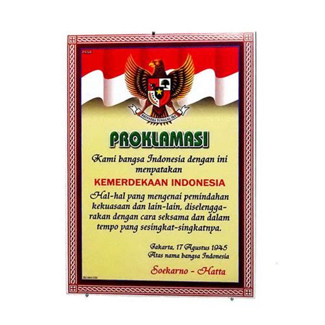 Jual Poster Teks Proklamasi - Kab. Karanganyar - Solo Galeri | Tokopedia