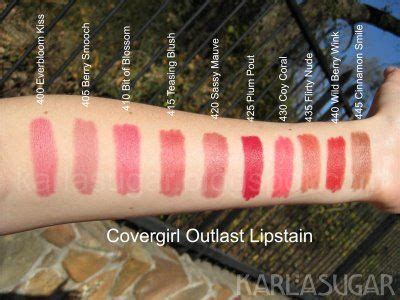 CoverGirl Outlast Lipstain Markers, Swatches, Photos, Reviews | Covergirl outlast, Covergirl ...