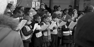 Children signing carols | Borough Market | Nick Webb | Flickr
