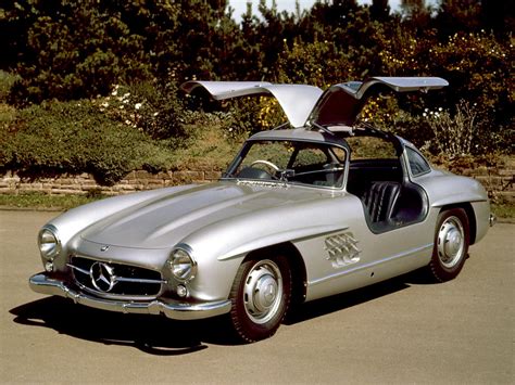 1954-1957 Mercedes-Benz 300SL Gullwing Coupe - Front Angle - Open Doors ...