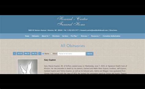 Howard – Carter Funeral Home Obituaries 2023 Best Info – Pophon