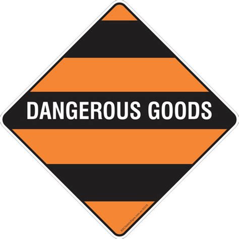 Dangerous Goods Safety Signs & Stickers – BSC Safety Signs Australia