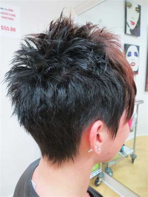 30 Spiky Brief Haircuts | Short Hairstyles | Short hair back, Short spiky haircuts, Spikey short ...