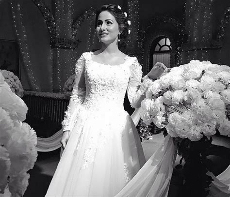 Hina Khan Stuns in Wedding Dress - Arabia Weddings