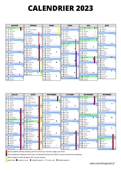 Calendrier 2023 Excel – Printable Template Calendar