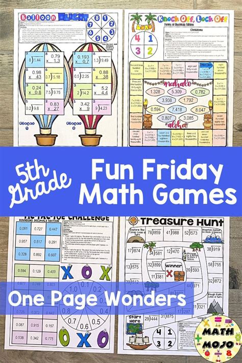 5th grade Fun Friday math games. Mental Math Games, 5th Grade Math Games, Play Math Games, Fifth ...