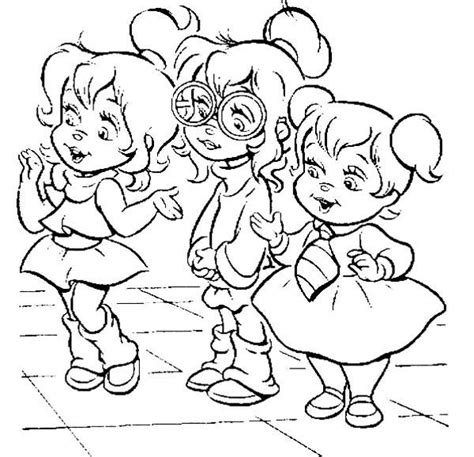 The Gorgeous Chipettes Coloring Page - Download & Print Online Coloring Pages for Free | Color ...