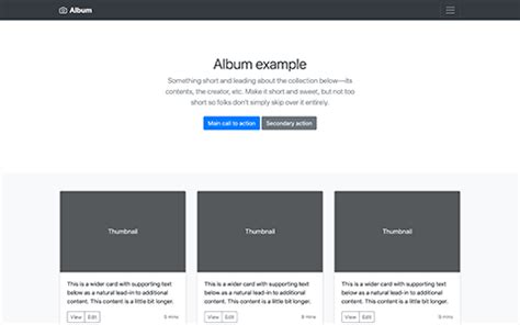 Examples · Bootstrap v5.0