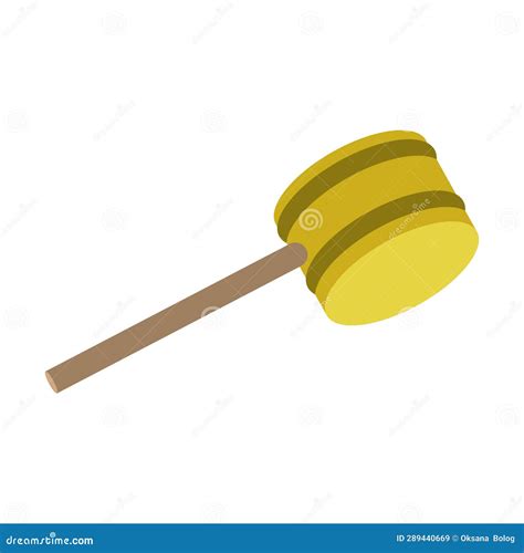 Cartoon Judge Gavel. Vector Stock Vector - Illustration of yellow ...