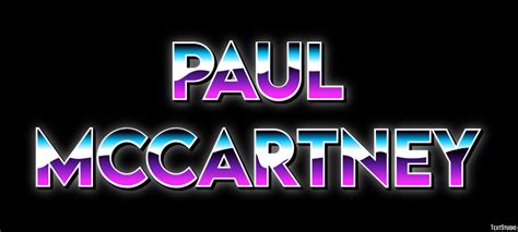 Paul McCartney Text Effect and Logo Design Celebrity