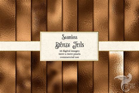 Bronze Foil Digital Paper seamless bronze foil textures | Etsy