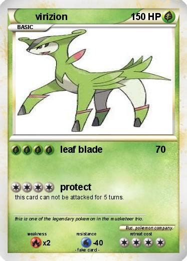 Pokémon virizion 5 5 - leaf blade - My Pokemon Card