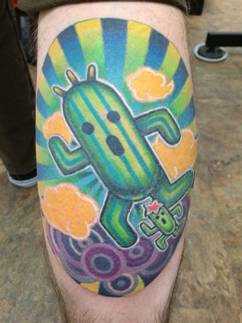 Awesome cactuar tattoo! | Tattoos, Body art, Tatting