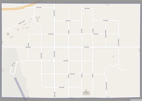 Map of Dupree city