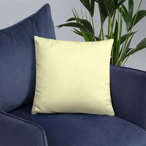 Pale Yellow Pillow, Yellow Cushion, Yellow Pillow Cover, Yellow Throw ...