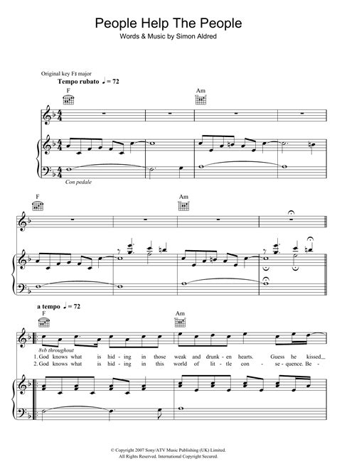 Birdy - People Help The People at Stanton's Sheet Music