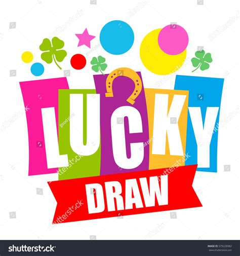 Colorful Sign Lucky Draw Vector Illustration Stock Vector (Royalty Free ...