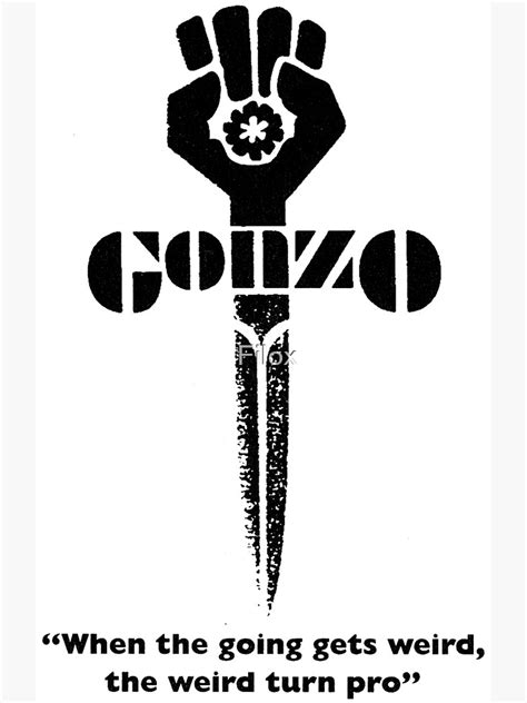 "Gonzo - Hunter S. Thompson" Poster by Filox | Redbubble