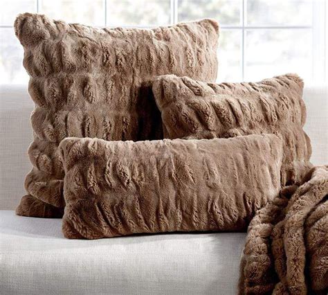 Faux Fur Ruched Throw Pillow | Pillows, Faux fur pillow, Unique decorative pillows
