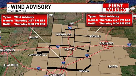 Wind Advisory in effect for Miami Valley