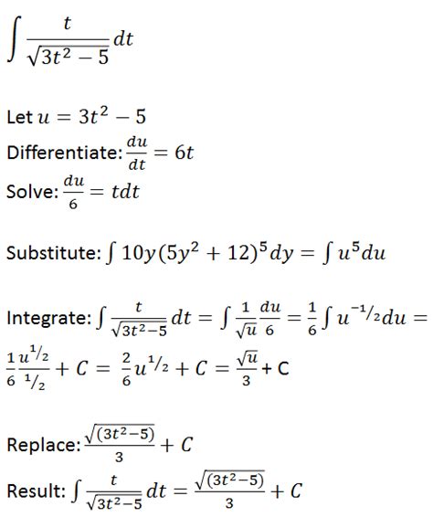 U Substitution: Examples & Concept | Study.com