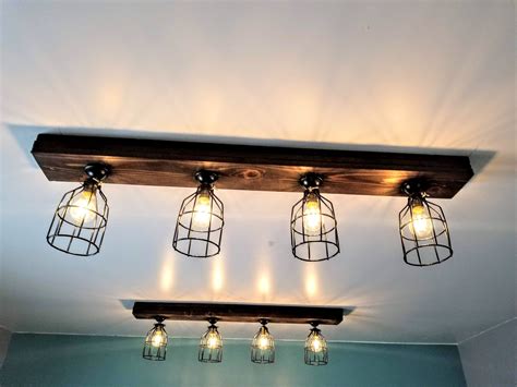 Rustic Farmhouse Decor Farmhouse Ceiling Light Cage Light - Etsy | Farmhouse ceiling light ...