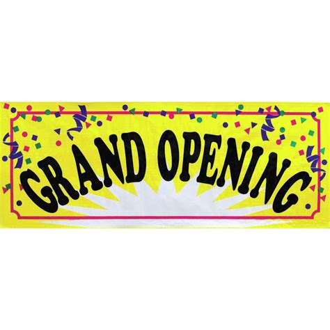 Grand Opening Banner Clip Art