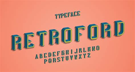 Retro vintage alphabet serif font 2414468 Vector Art at Vecteezy