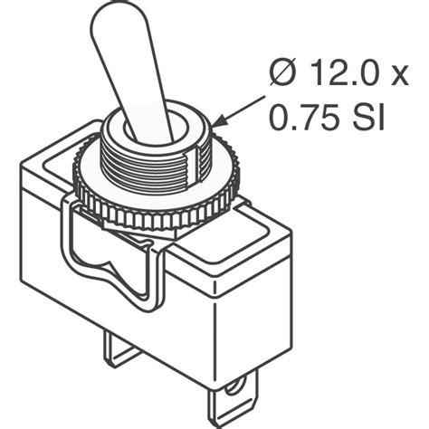 Interruptor de palanca Posiciones 2 SPDT ON-ON 15A/250VCA – COMPEL