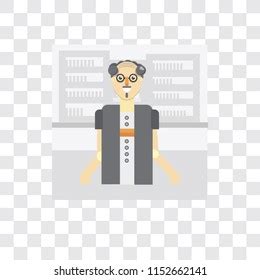 Scholar Vector Icon Isolated On Transparent Stock Vector (Royalty Free ...