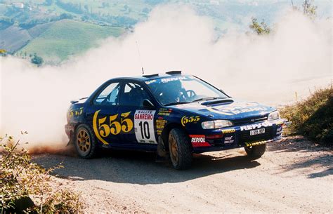 Carlos Sainz in an Impreza 555 at Rallye Sanremo 1994 [2871x1851 ...