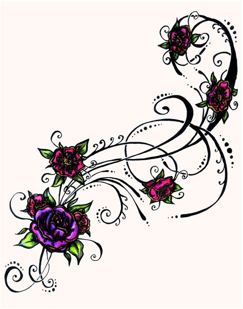 Tattoo Larkspur Flower - ClipArt Best