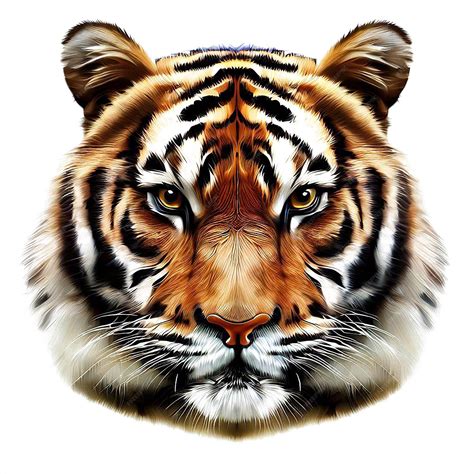 Premium PSD | Beautiful portrait of a tiger avatar emoji ai vector art ...