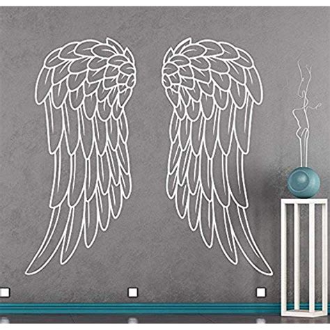 Angel Wings Wall Decal Bird Feathers Decal Nursery Bedroom Living Room Decor Vinyl Sticker Art ...