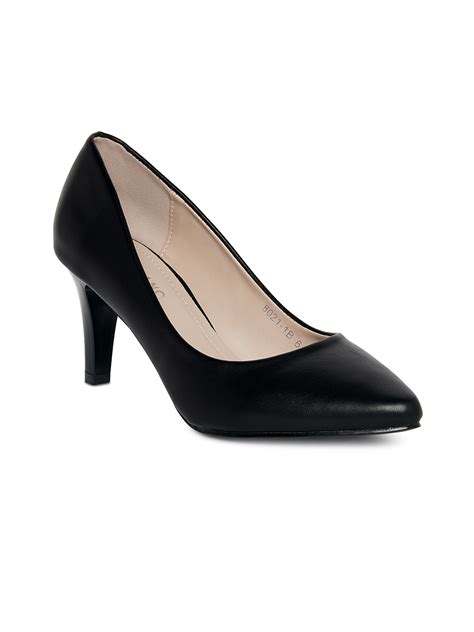 Buy GIORDANO Women Black Solid Sandals - Heels for Women 10129009 | Myntra