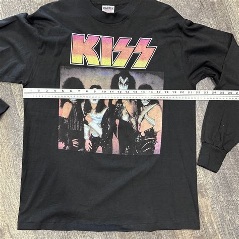 Rare VNTG 1991 KISS Eric Carr Memorial Longsleeve Shi… - Gem