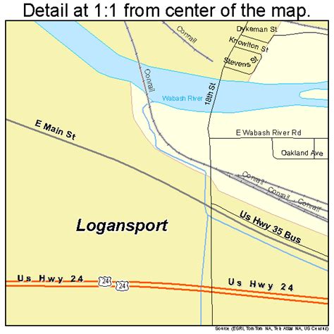 Logansport Indiana Street Map 1844658