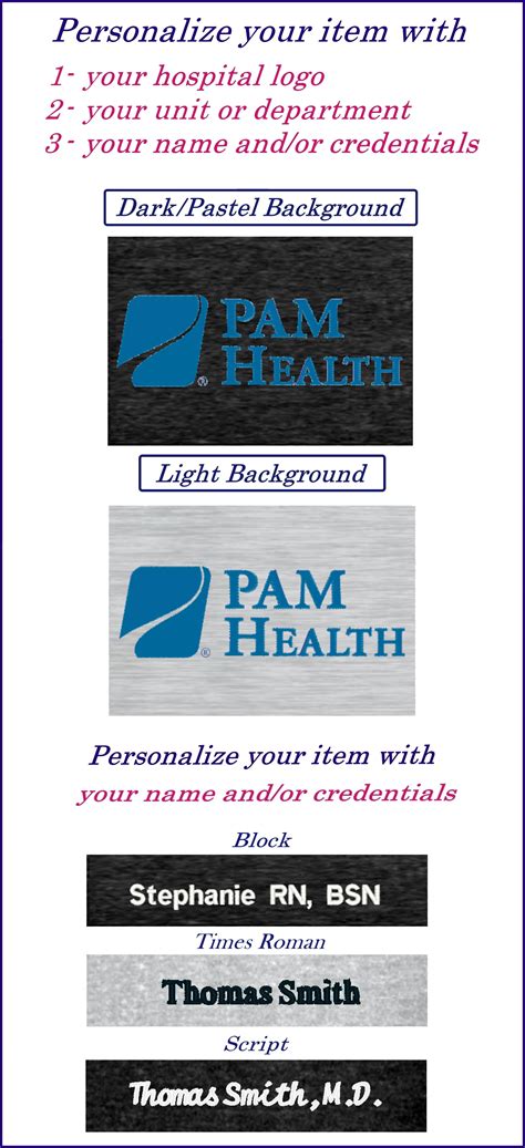 Pam Health Logo Apparel