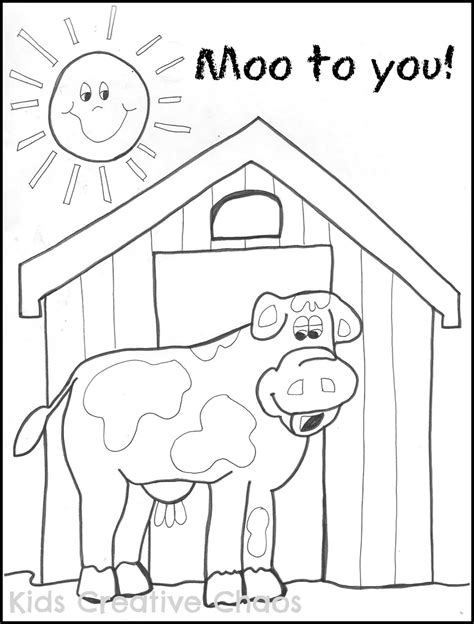 Big Red Barn Coloring Sheet and Creative Country Sayings: Farm Edition - Adventures of Kids ...