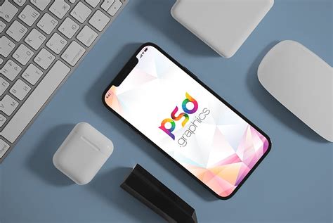 iPhone Flat Lay Mockup | PSD Graphics