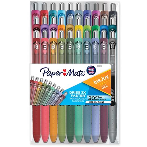 InkJoy Gel Pens, Assorted Colors, Medium Point (0.7mm), 30 Count - SAN2132015 | Sanford L.P. | Pens