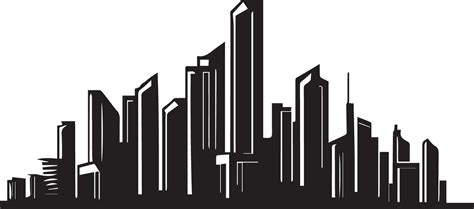 City Vector silhouette illustration, a modern Building city silhouette, Building city 24663881 ...