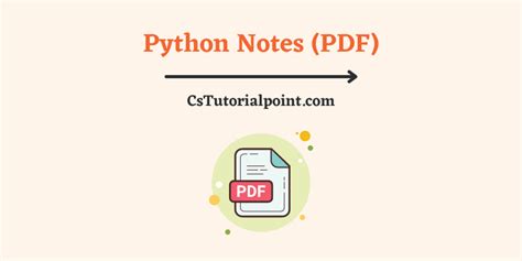 Python Notes (Download Python Handwritten Notes PDF)