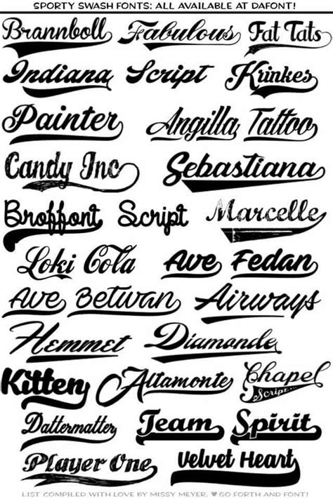 Here's a list of fonts with swooshes on dafont. Pick a font you like... any font, then change ...