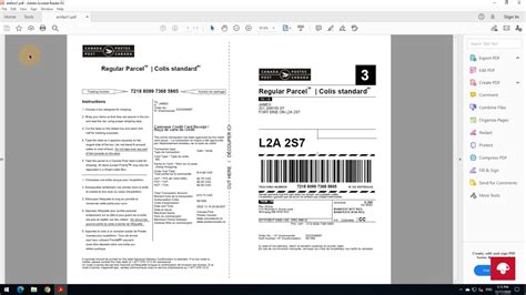 Use PM 246 printer to print Canada Post shipping label Win system ...