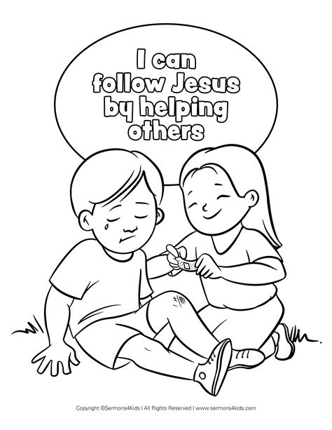 Coloring Pages Helping Others