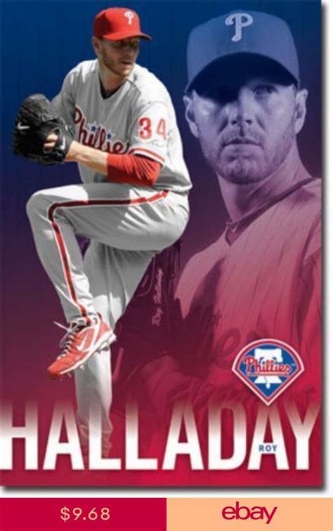 BASEBALL POSTER Philadelphia Phillies Roy Halladay 2010 | eBay | Phillies, Phillies baseball ...