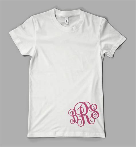 Custom Monogram Shirt Ladies Monogrammed Initials