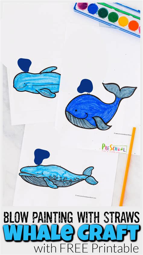 Whale Template Preschool